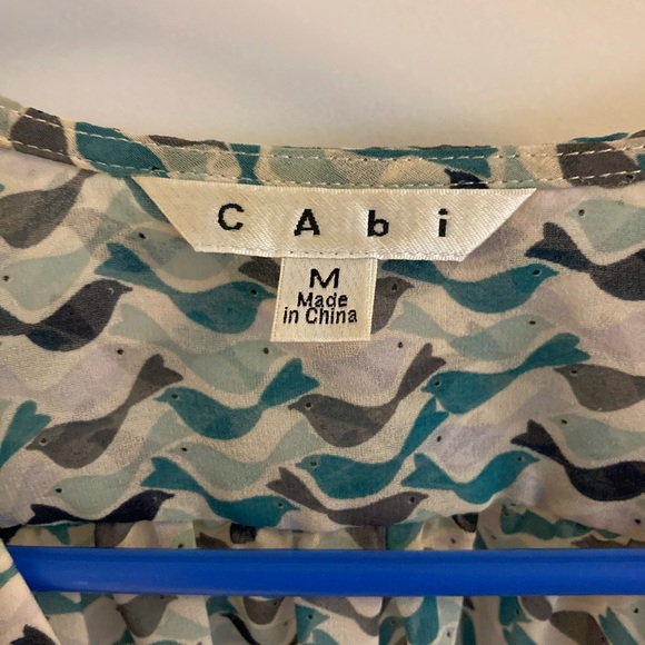 Cabi sheer tweet bird wrap shell - Picture 2 of 10